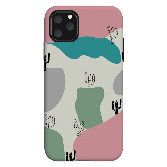 iPhone 11 Pro Max StrongFit Mountain Cactus by Creativeaxle