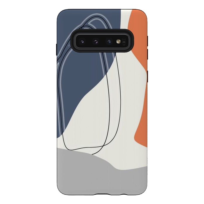 Galaxy S10 StrongFit Chasing Shapes Minimal Art by Creativeaxle