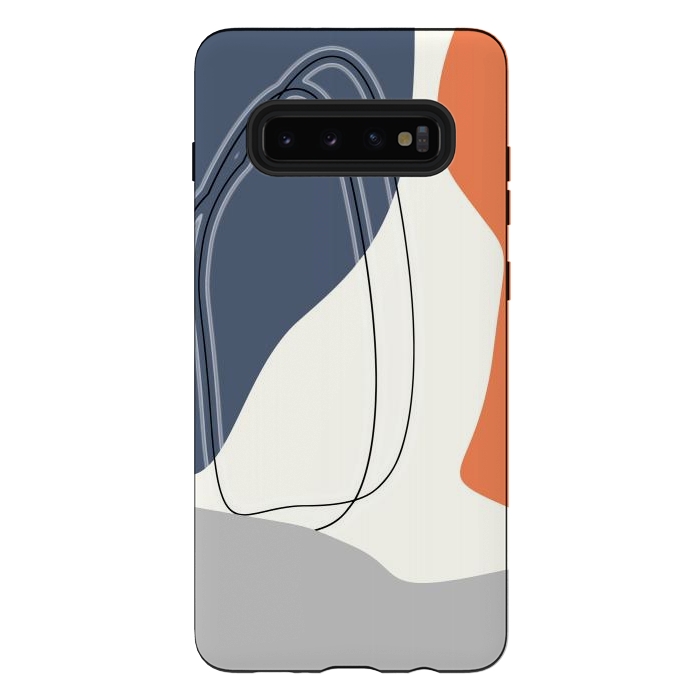 Galaxy S10 plus StrongFit Chasing Shapes Minimal Art by Creativeaxle