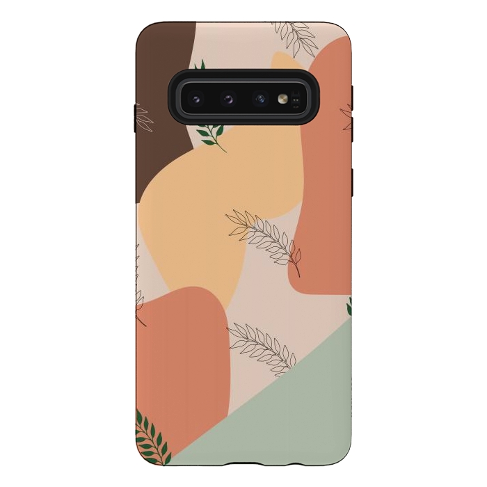 Galaxy S10 StrongFit Summer Abstract Minimal Art by Creativeaxle