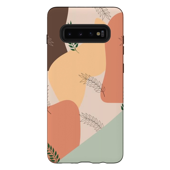Galaxy S10 plus StrongFit Summer Abstract Minimal Art by Creativeaxle