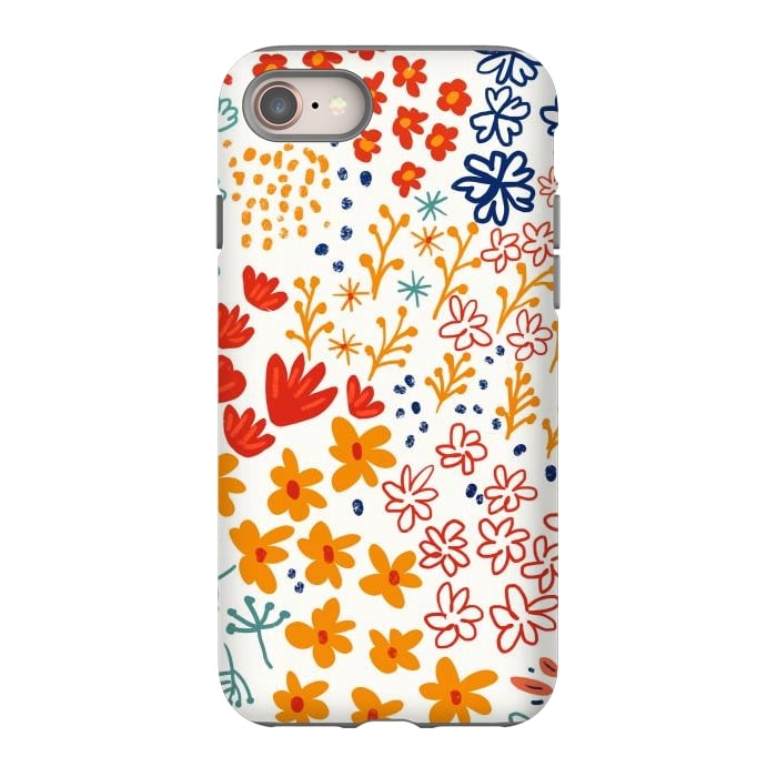 iPhone 8 StrongFit My Soul Made Meadow Flowers by Uma Prabhakar Gokhale