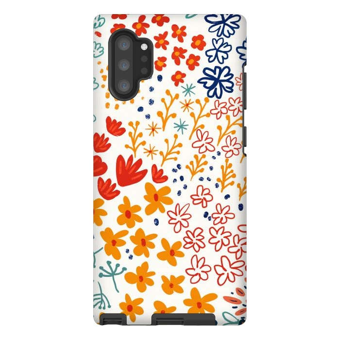 Galaxy Note 10 plus StrongFit My Soul Made Meadow Flowers by Uma Prabhakar Gokhale