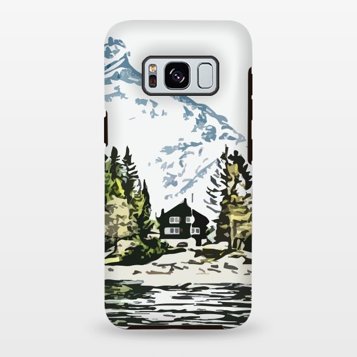 Galaxy S8 plus StrongFit Mountain Forest by Creativeaxle