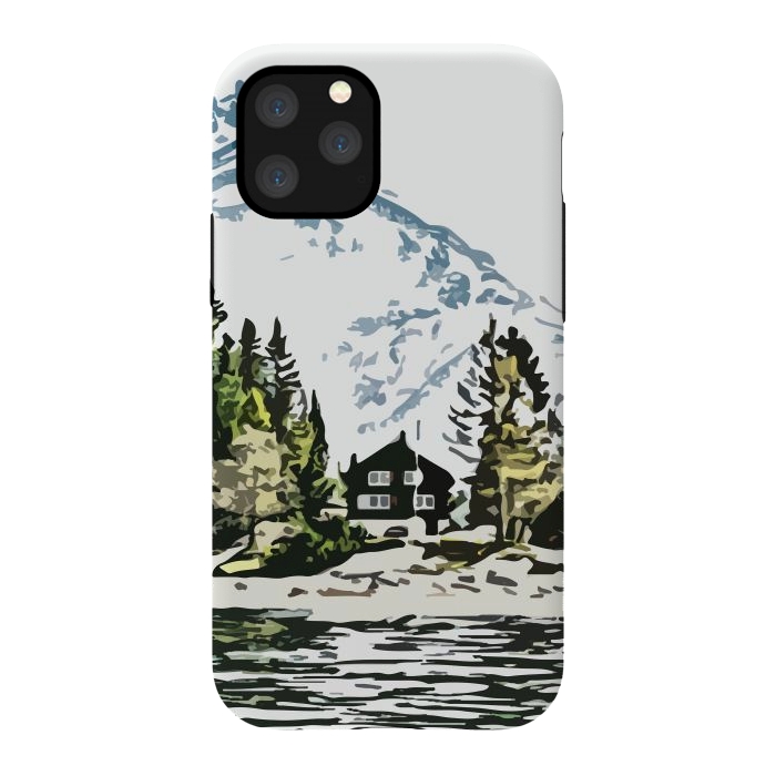 iPhone 11 Pro StrongFit Mountain Forest by Creativeaxle