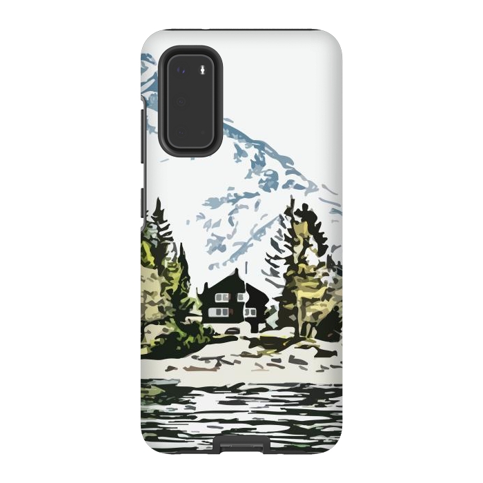 Galaxy S20 StrongFit Mountain Forest by Creativeaxle