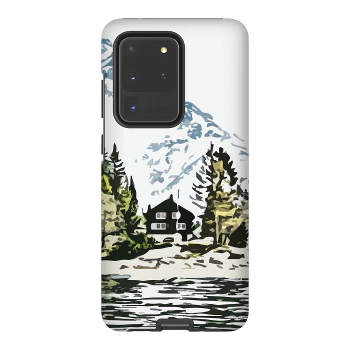 Galaxy S20 Ultra StrongFit Mountain Forest by Creativeaxle