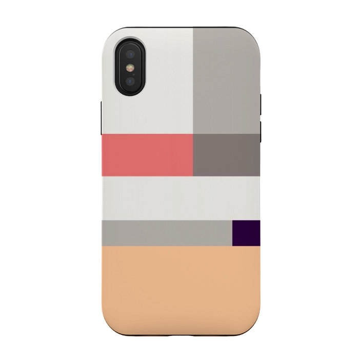 iPhone Xs / X StrongFit Colors in Block Minimal Art by Creativeaxle