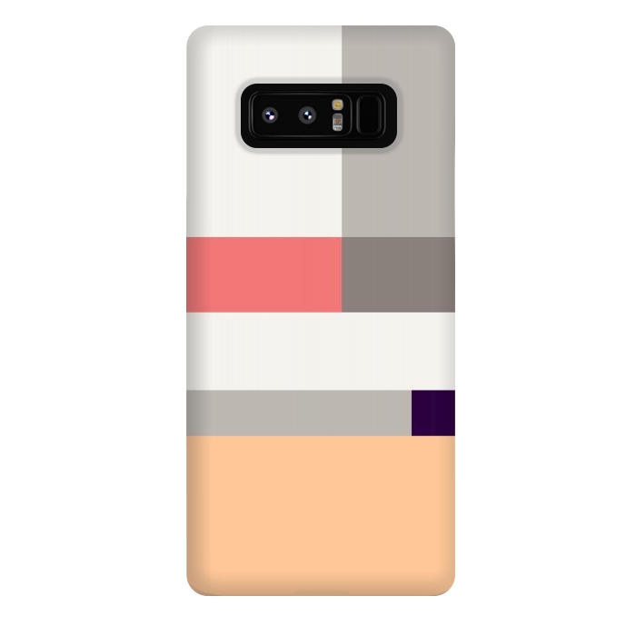 Galaxy Note 8 StrongFit Colors in Block Minimal Art by Creativeaxle