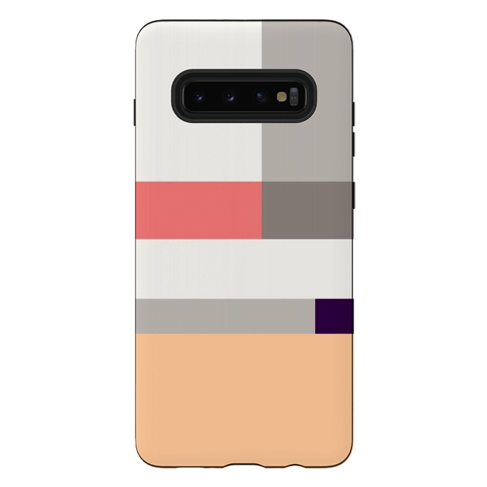 Galaxy S10 plus StrongFit Colors in Block Minimal Art by Creativeaxle