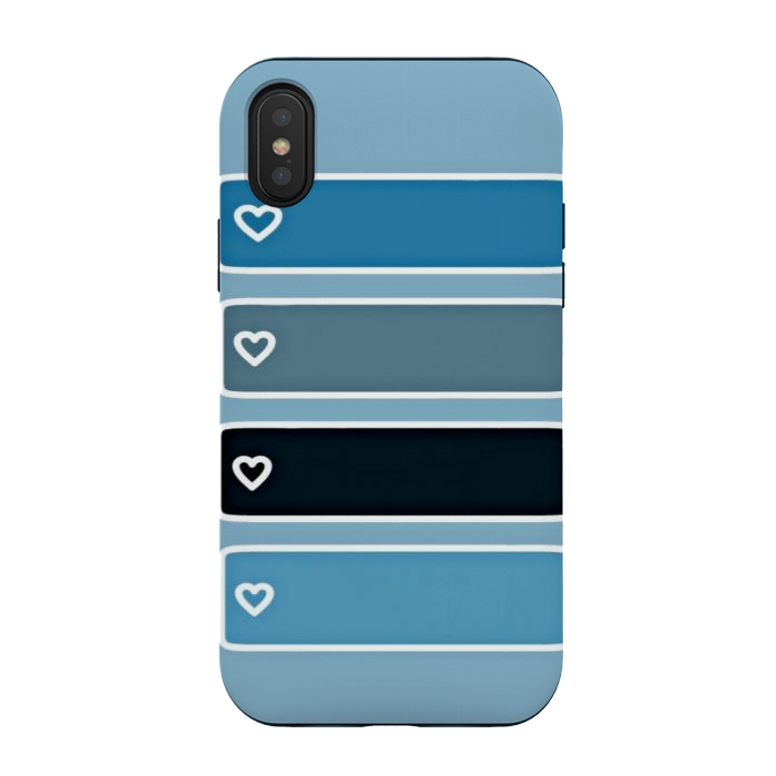 iPhone Xs / X StrongFit Blue bar by CAS