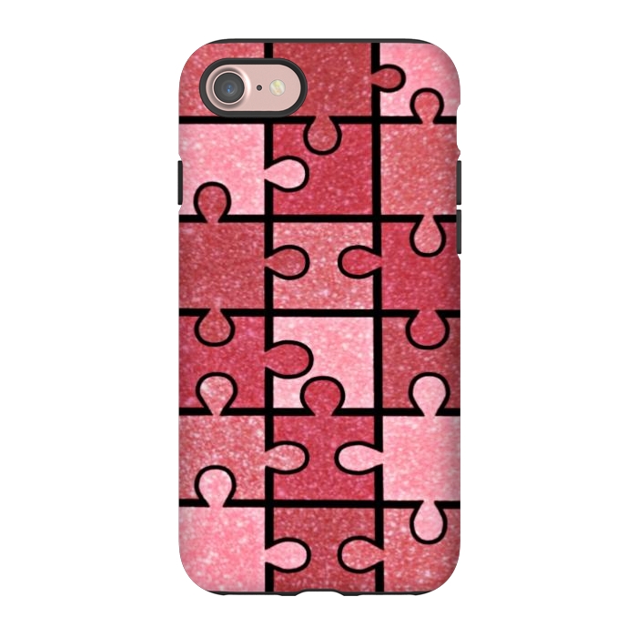 iPhone 7 StrongFit Pink puzzle by CAS