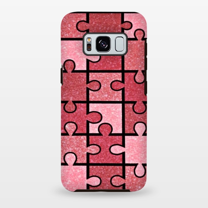 Galaxy S8 plus StrongFit Pink puzzle by CAS