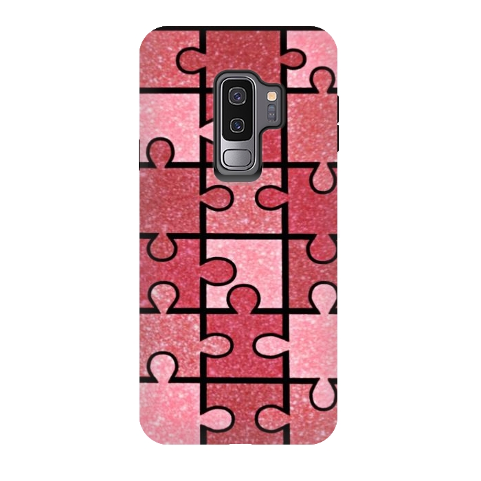Galaxy S9 plus StrongFit Pink puzzle by CAS