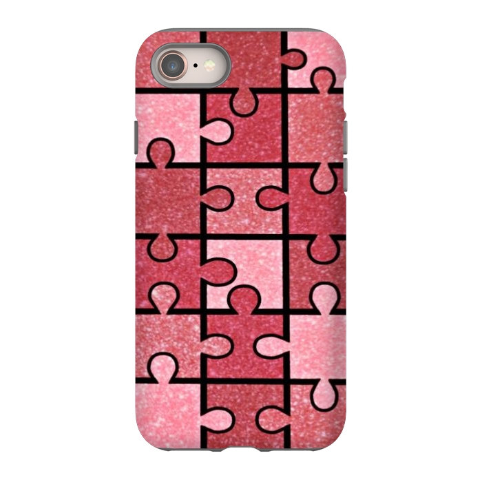 iPhone 8 StrongFit Pink puzzle by CAS