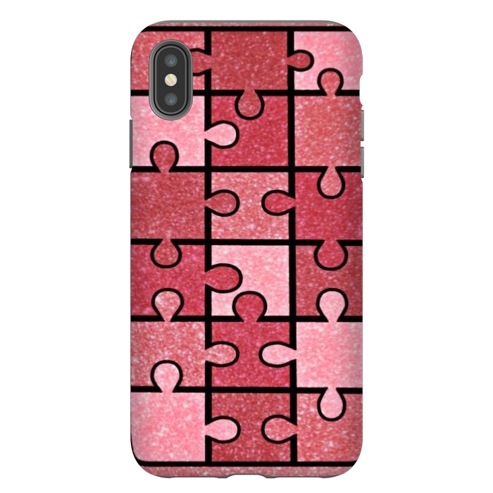 iPhone Xs Max StrongFit Pink puzzle by CAS