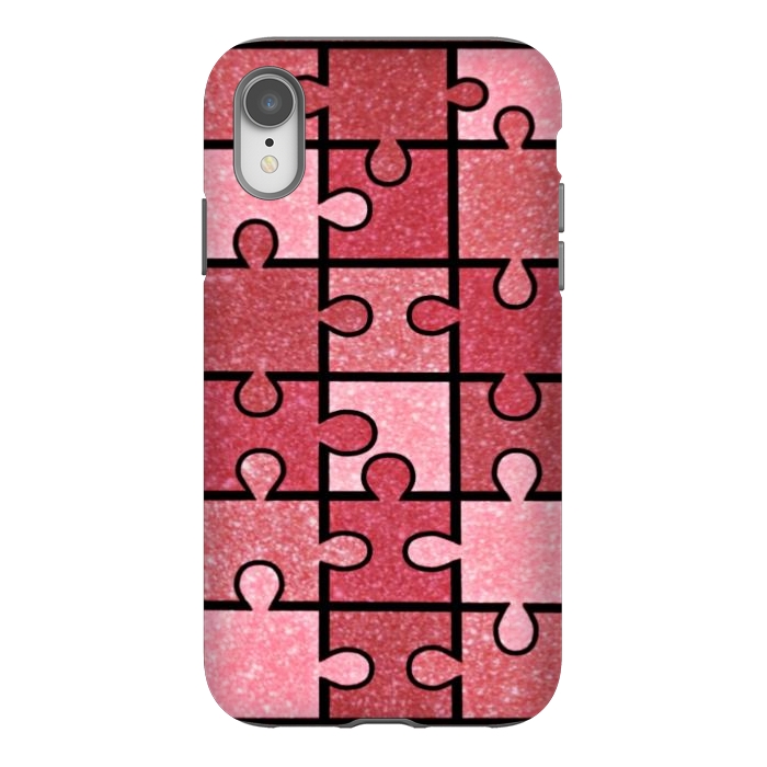 iPhone Xr StrongFit Pink puzzle by CAS