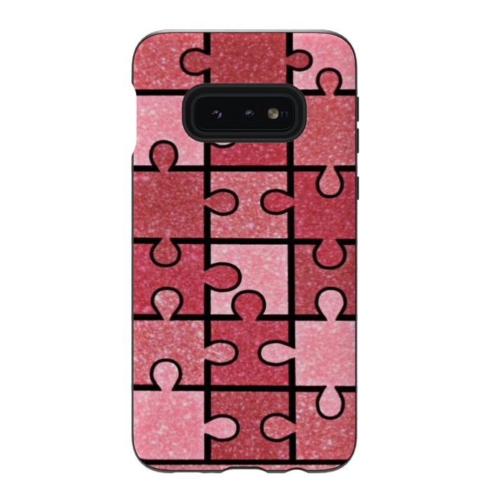 Galaxy S10e StrongFit Pink puzzle by CAS