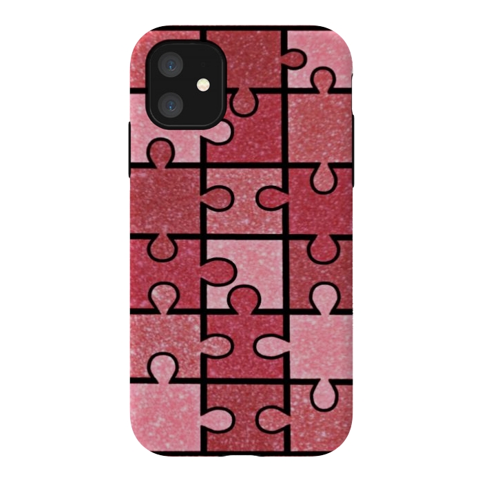 iPhone 11 StrongFit Pink puzzle by CAS