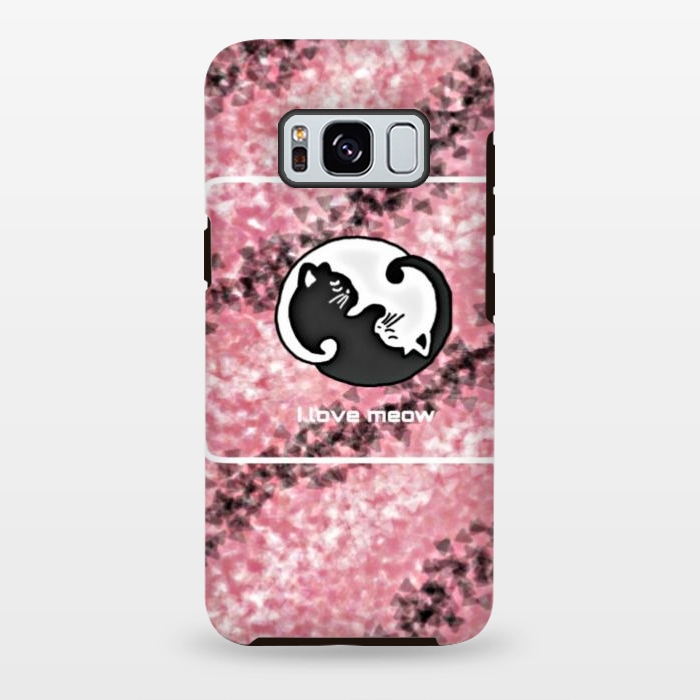 Galaxy S8 plus StrongFit Yinyang Cat pink by CAS