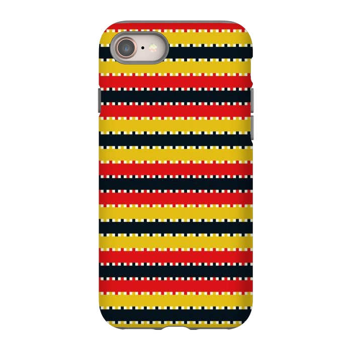 iPhone 8 StrongFit Plaid Yellow by TMSarts