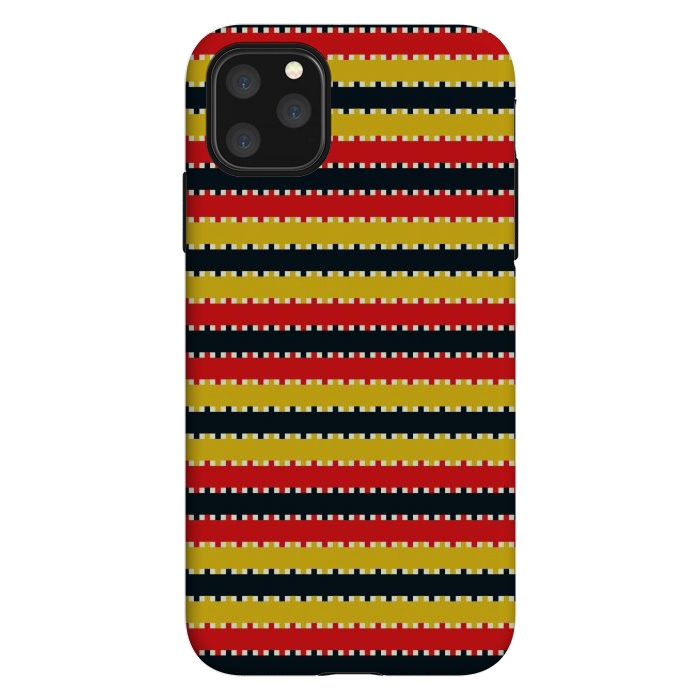 iPhone 11 Pro Max StrongFit Plaid Yellow by TMSarts