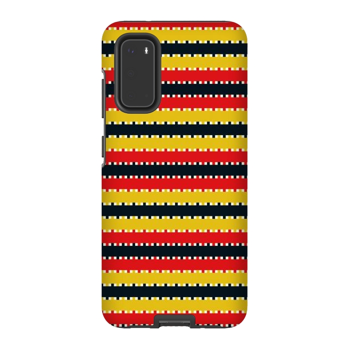 Galaxy S20 StrongFit Plaid Yellow by TMSarts