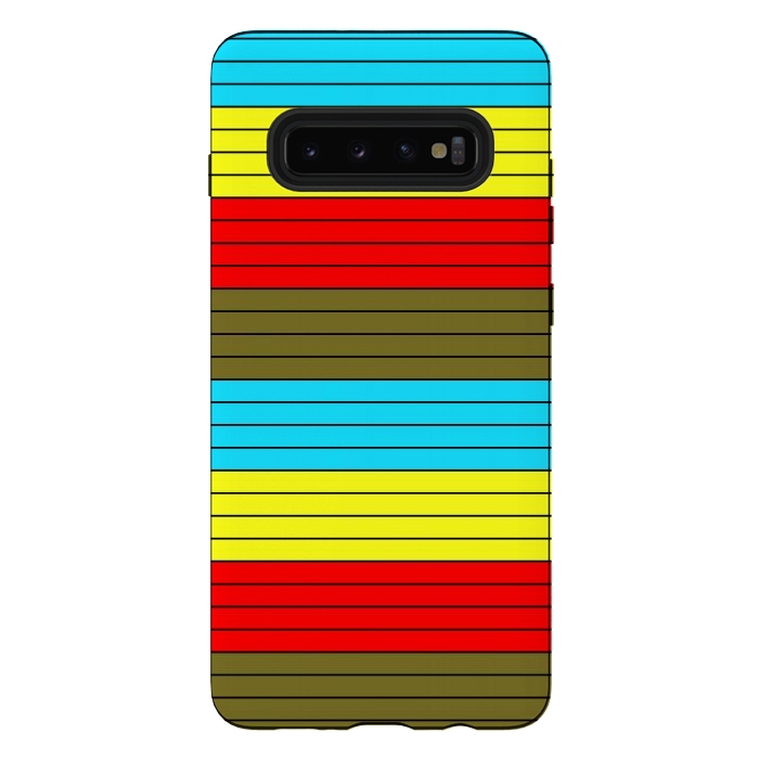 Galaxy S10 plus StrongFit Multiple Colored by TMSarts