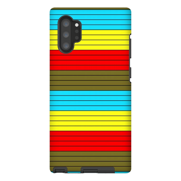 Galaxy Note 10 plus StrongFit Multiple Colored by TMSarts