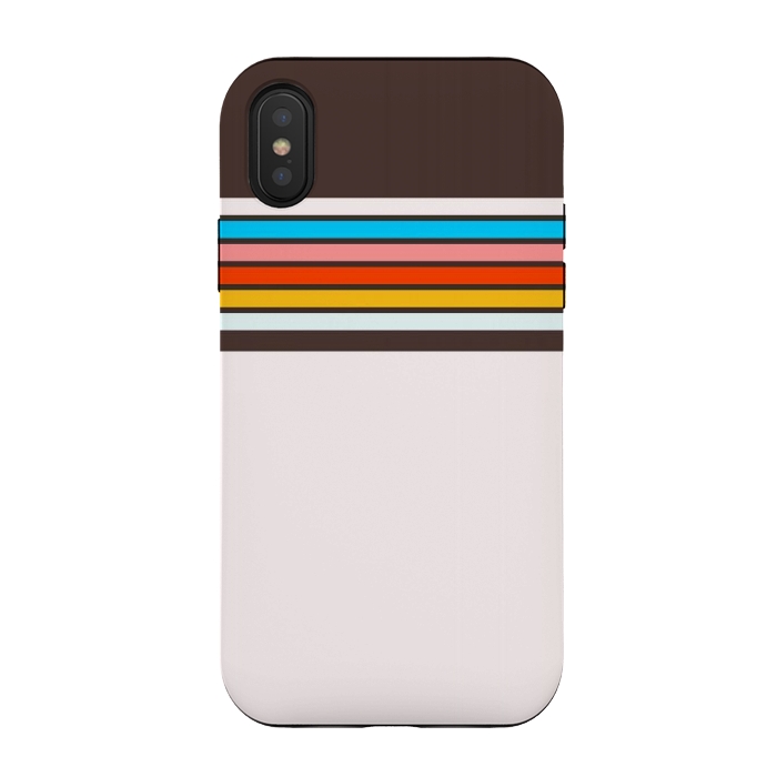 iPhone Xs / X StrongFit Vintage Stripes by TMSarts
