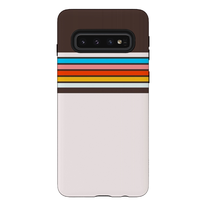 Galaxy S10 StrongFit Vintage Stripes by TMSarts