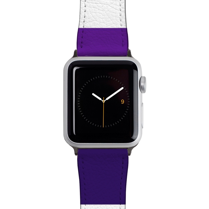 Watch 42mm / 44mm Strap PU leather Casual Purple by TMSarts