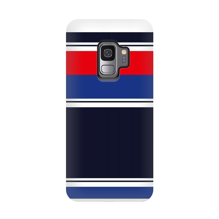 Galaxy S9 StrongFit Blue Casual  by TMSarts