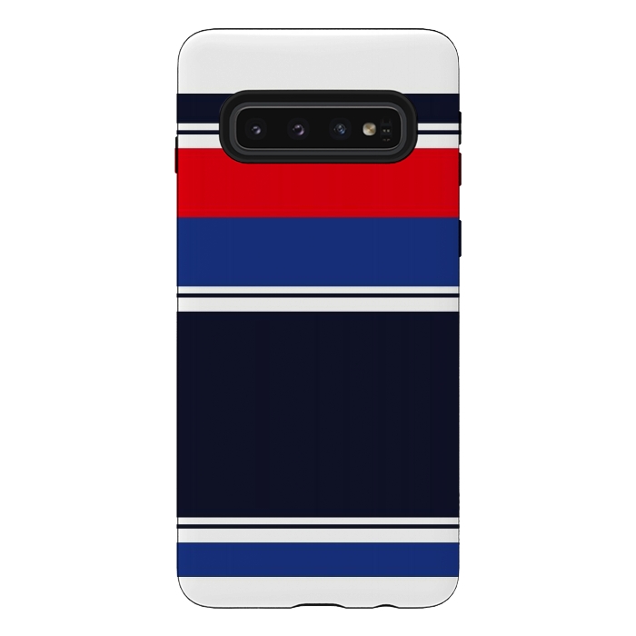 Galaxy S10 StrongFit Blue Casual  by TMSarts