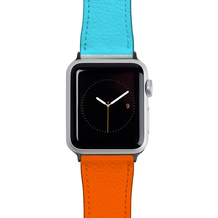 Watch 42mm / 44mm Strap PU leather Teal Strong by TMSarts