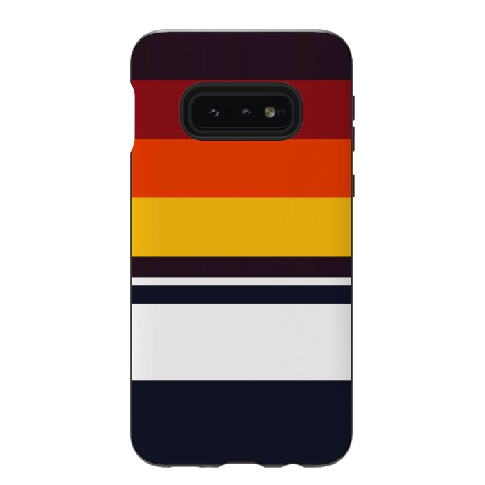 Galaxy S10e StrongFit Sunset Retro by TMSarts
