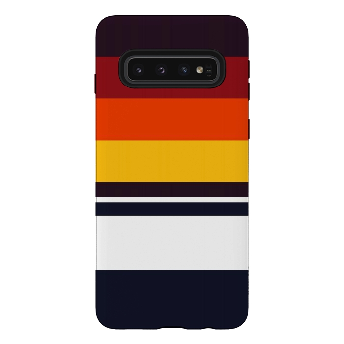 Galaxy S10 StrongFit Sunset Retro by TMSarts