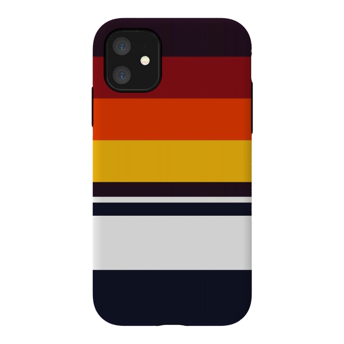 iPhone 11 StrongFit Sunset Retro by TMSarts