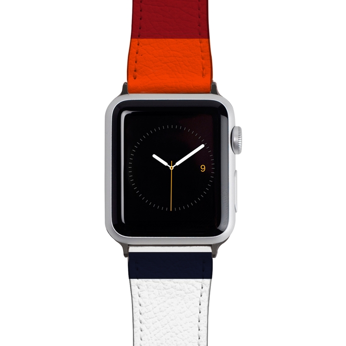 Watch 38mm / 40mm Strap PU leather Sunset Retro by TMSarts