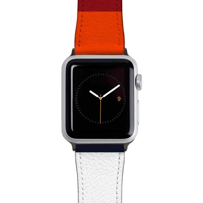 Watch 42mm / 44mm Strap PU leather Sunset Retro by TMSarts
