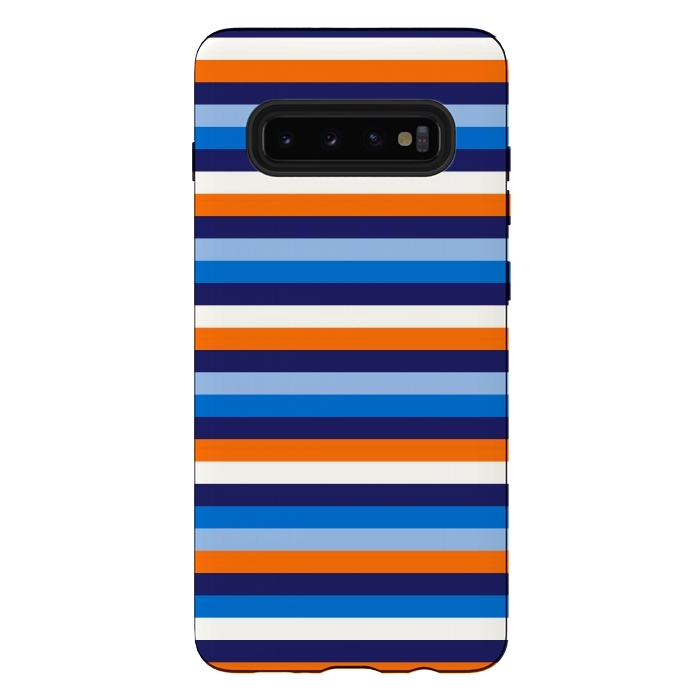 Galaxy S10 plus StrongFit Repeating Blue by TMSarts