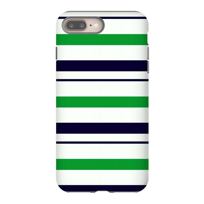 iPhone 7 plus StrongFit Green White by TMSarts