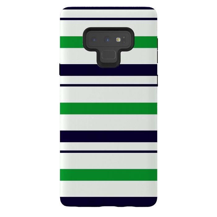 Galaxy Note 9 StrongFit Green White by TMSarts