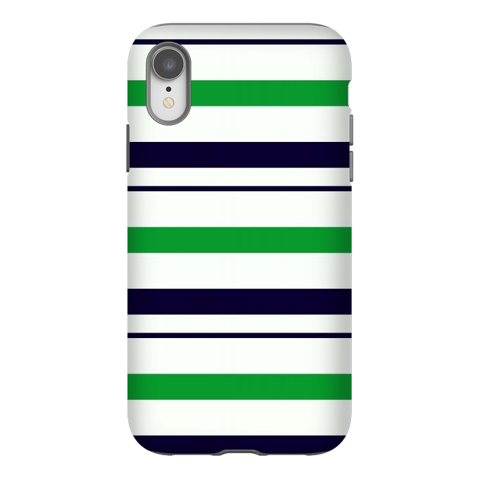 iPhone Xr StrongFit Green White by TMSarts