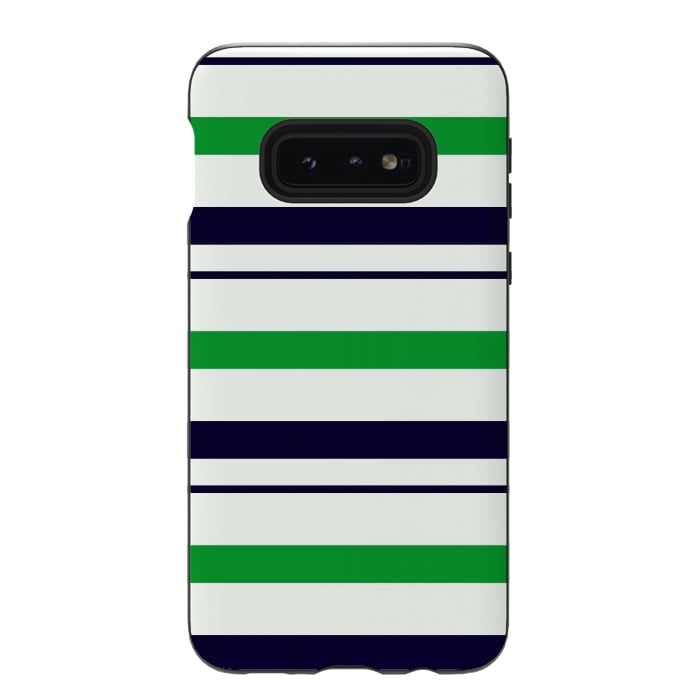 Galaxy S10e StrongFit Green White by TMSarts