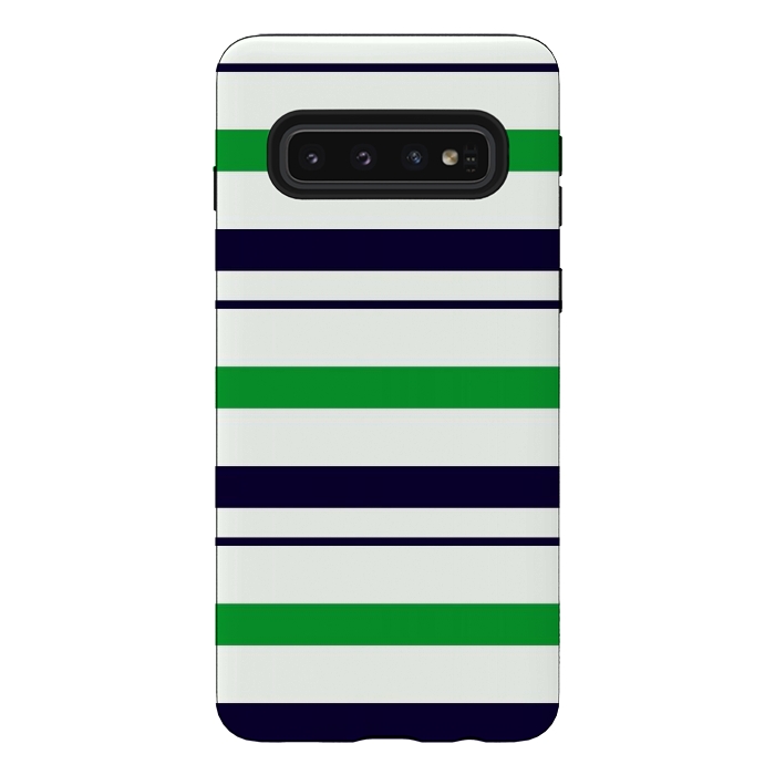 Galaxy S10 StrongFit Green White by TMSarts