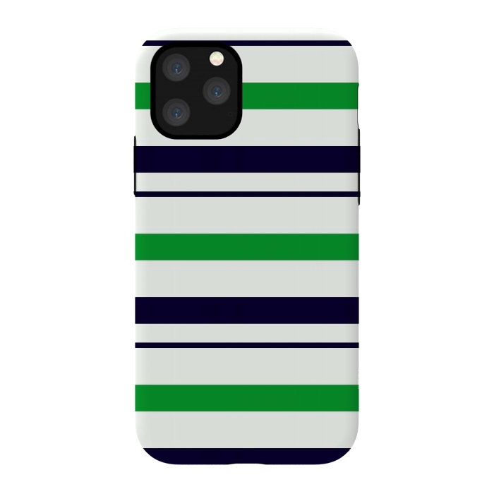 iPhone 11 Pro StrongFit Green White by TMSarts