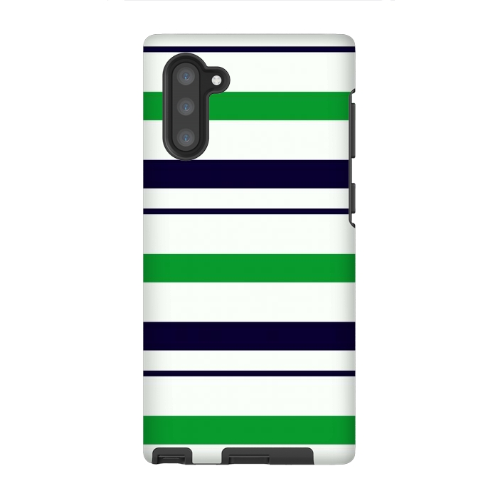 Galaxy Note 10 StrongFit Green White by TMSarts