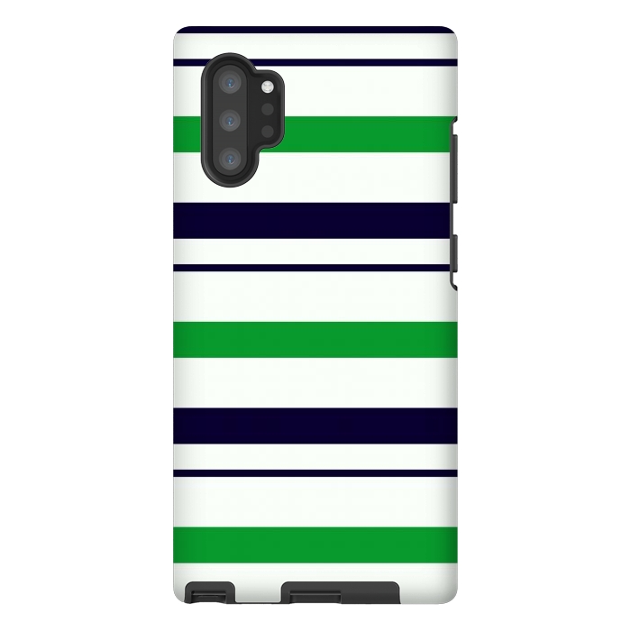 Galaxy Note 10 plus StrongFit Green White by TMSarts