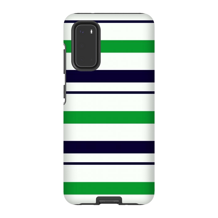 Galaxy S20 StrongFit Green White by TMSarts
